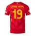 Maillot de foot Espagne Lamine Yamal #19 Domicile vêtements Europe 2024 Manches Courtes